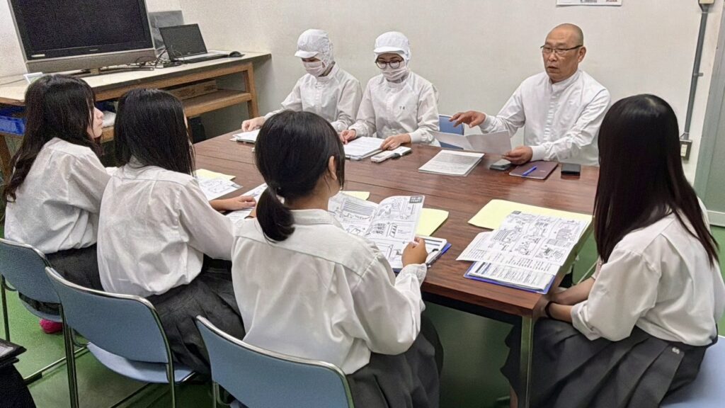 鴨方高校の皆さんが工場見学に来られました！